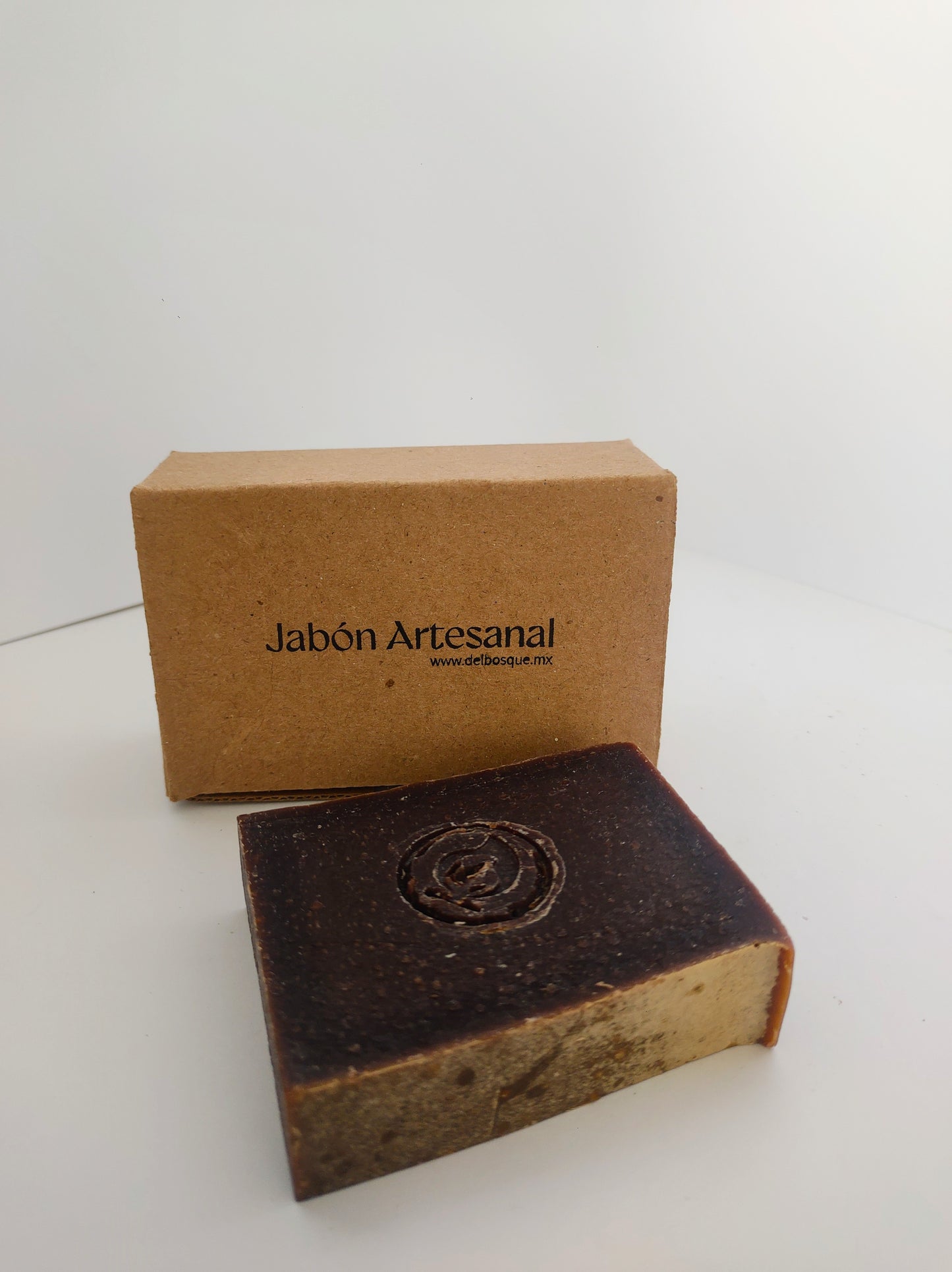 Jabon artesanal de chocolate