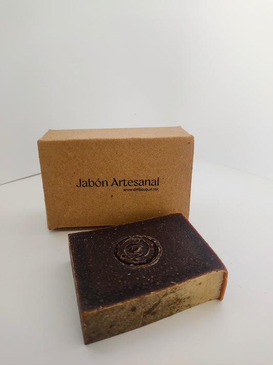 Jabon artesanal de chocolate